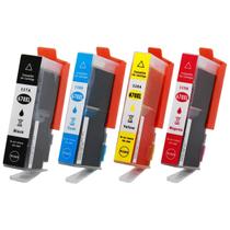 Kit 4 Cores Cartucho de Tinta Compatível 670xl 670 para HP Ink Advantage 3525 4615 4625 5525 6520 6525