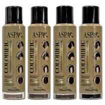 Kit 4 Cores Maquiagem Cabelos Retoque Raízes Colorific 120ml Kit 4 Cores Maquiagem Cabelos Retoque Raízes Colorific 120ml