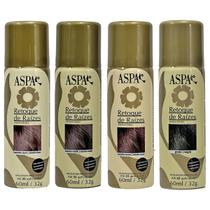 Kit 4 Cores Maquiagem De Cabelos Retoque Raízes ASPA 60ml