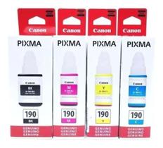 Kit 4 cores refil de tinta original canon 190 Kit 4 cores refil de tinta original canon 190