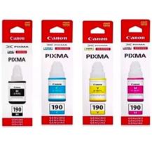 Kit 4 Cores Tinta GI-190 GI190 para G1100 G2100 G2111 G3102 G3111 G4100 Original