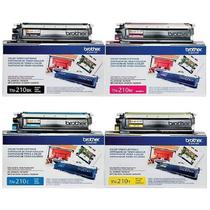 Kit 4 Cores Toner Brother TN210 HL3040 9010 B+C+Y+M Original