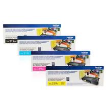 Kit 4 Cores Toner Brother TN319 L8400 I Original 6K BK+C+Y+M