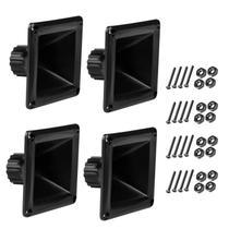 Kit 4 Corneta LC150 Quadrada Para Driver Som Com Parafusos