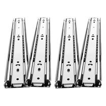 Kit 4 Corrediças Gaveta Telescópica Light 35Cm Com Parafusos