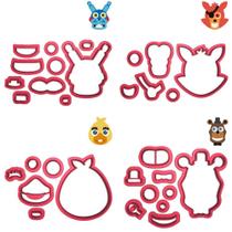 Kit 4 Cortadores Animatronics Five Nights at Freddys