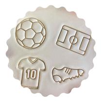 Kit 4 Cortadores Futebol Bola Campo Chuteira e Camisa