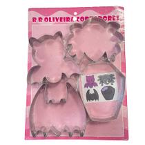 Kit 4 Cortadores Halloween 7 - Ref.655 - 1 unidade - RR Cortadores - Rizzo