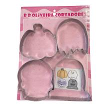Kit 4 Cortadores Halloween 8 - Ref.655 - 1 unidade - RR Cortadores - Rizzo