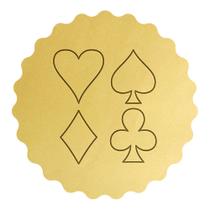 Kit 4 Cortadores Naipes Ouro Copas Espadas Paus