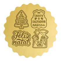Kit 4 Cortadores Presépio Cristo Árvore Lettering Kit 4 Cortadores Presépio Cristo Árvore Lettering