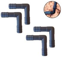 Kit 4 Cotovelo Para Mangueira 1/2 Polegadas Conexão Joelho L 1/2 para jardim horta e irrigação