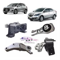 Kit 4 Coxim Calço Do Motor E Cambio Gm Onix Cobalt Novo Prisma Cambio Manual