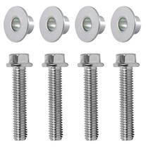 Kit 4 coxim parafusos cromados buchas fixação paralama dianteiro YBR125 Factor YBR150 Factor YS150 Fazer