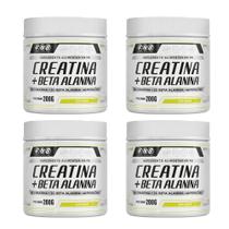 Kit 4 Creatina + Beta Alanina Sem Sabor 4x200g FNB Sports Nutrition