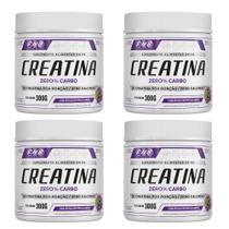 Kit 4 Creatinas em Pó Zero Carbo 4x300g Sabor Uva Roxa FNB Sports Nutrition