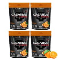 Kit 4 Creatinas Turbo 300g Sache - Black Skull