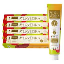 Kit 4 Creme Dental Ayurvédika Sem Flúor Cinnamon Natural 100g Kit 4 Creme Dental Ayurvédika Sem Flúor Cinnamon Natural 100g