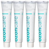 Kit 4 Creme Dental Ozonizado Natural Vegano Menta Sem Flúor Prevenção Cárie 90g Ozoncare