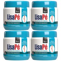 Kit 4 Creme Hidratante Lisa Pe D-Pantenol BioSoft Hidratacao Profunda Ressecamento Fissuras 120g