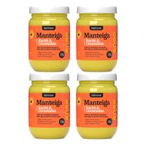 Kit 4 Creme Manteiga de Karité com Ceramidas para Cabelos Ressecados Tratamento Capilar 220g Soft Hair