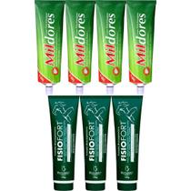 Kit 4 Creme Mil Dores 100G + 3 Pomada Fisiofort 150G