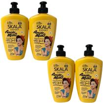 Kit 4 Creme Pentear Skala Amido de Milho Vegano 250g