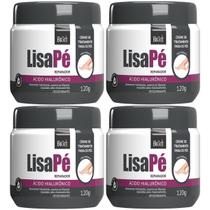 Kit 4 Creme Reparador Lisa Pe BioSoft Acido Hialuronico Ressecamento Desodorante Uso Noturno 120g