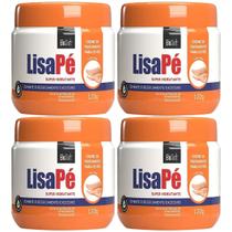Kit 4 Creme Super Hidratante Pe Lisa Pe BioSoft Ureia Ressecamento Excessivo Desodorante 120g
