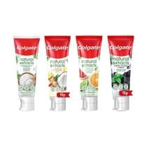 Kit 4 Cremes Dentais Colgate Natural Extracts 90g Kit 4 Cremes Dentais Colgate Natural Extracts 90g