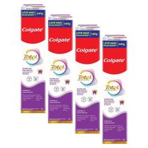 Kit 4 Cremes Dentais Colgate Total Gengiva Reforçada 140g