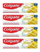 Kit 4 Cremes Dental Colgate Total 12 Anti-tártaro 90g Kit 4 Cremes Dental Colgate Total 12 Anti-tártaro 90g
