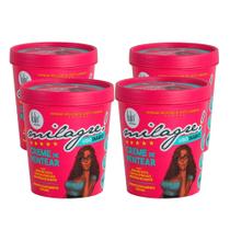 Kit 4 Cremes Para Pentear Lola Milagre 450g Kit 4 Cremes Para Pentear Lola Milagre 450g