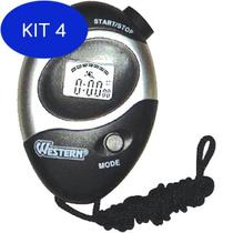 Kit 4 Cronometro progressivo de mão digital e alarme para - Western