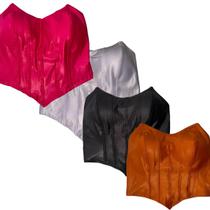Kit 4 Cropped Corselet Blusa Feminina Decotado Festa Balada Casual Elegante Charmoso