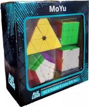 Kit 4 Cubos Mágicos Moyu Profissional Colorido Alta Qualidad Kit 4 Cubos Mágicos Moyu Profissional Colorido Alta Qualidad