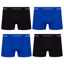 Kit 4 cueca boxer box microfibra selene masculina original