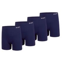 Kit 4 Cueca Boxer Box Plus Size Trifil Sem Costura Microfibra Original