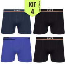 Kit 4 - Cueca Boxer Masculina Adulto Sem Costura Microfibra