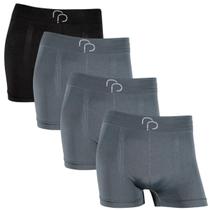 Kit 4 Cueca Boxer Masculina Microfibra Confortável Sem Costura