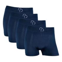 Kit 4 Cueca Boxer Masculina Microfibra Confortável Sem Costura