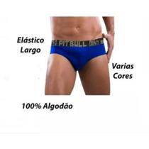 Kit 4 Cueca Tradicional Masculina De Algodão Slip Pitbull Kit 4 Cueca Tradicional Masculina De Algodão Slip Pitbull