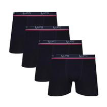 Kit 4 Cuecas Box Boxer Lupo de Algodão Sortidas