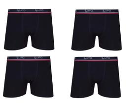 Kit 4 Cuecas Box Lupo Algodão Boxer Masculina Adulto Cotton