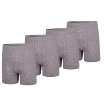 Kit 4 Cuecas Box Masculina Sem Costura De Microfibra Trifil Lisa Básica Toque Macio Plus Size