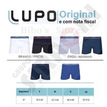 Kit 4 cuecas boxer algodão cotton lupo 523