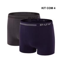 Kit 4 Cuecas Boxer Anatomica Microfibra Sem Costura Trifil Kit 4 Cuecas Boxer Anatomica Microfibra Sem Costura Trifil