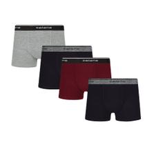 Kit 4 Cuecas Boxer Box Infantil Kids Em Algodão Cotton
