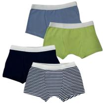 Kit 4 Cuecas Boxer Infantil - Costura que Não Irrita