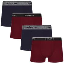 Kit 4 Cuecas Boxer Infantil Criança Box Algodão Selene